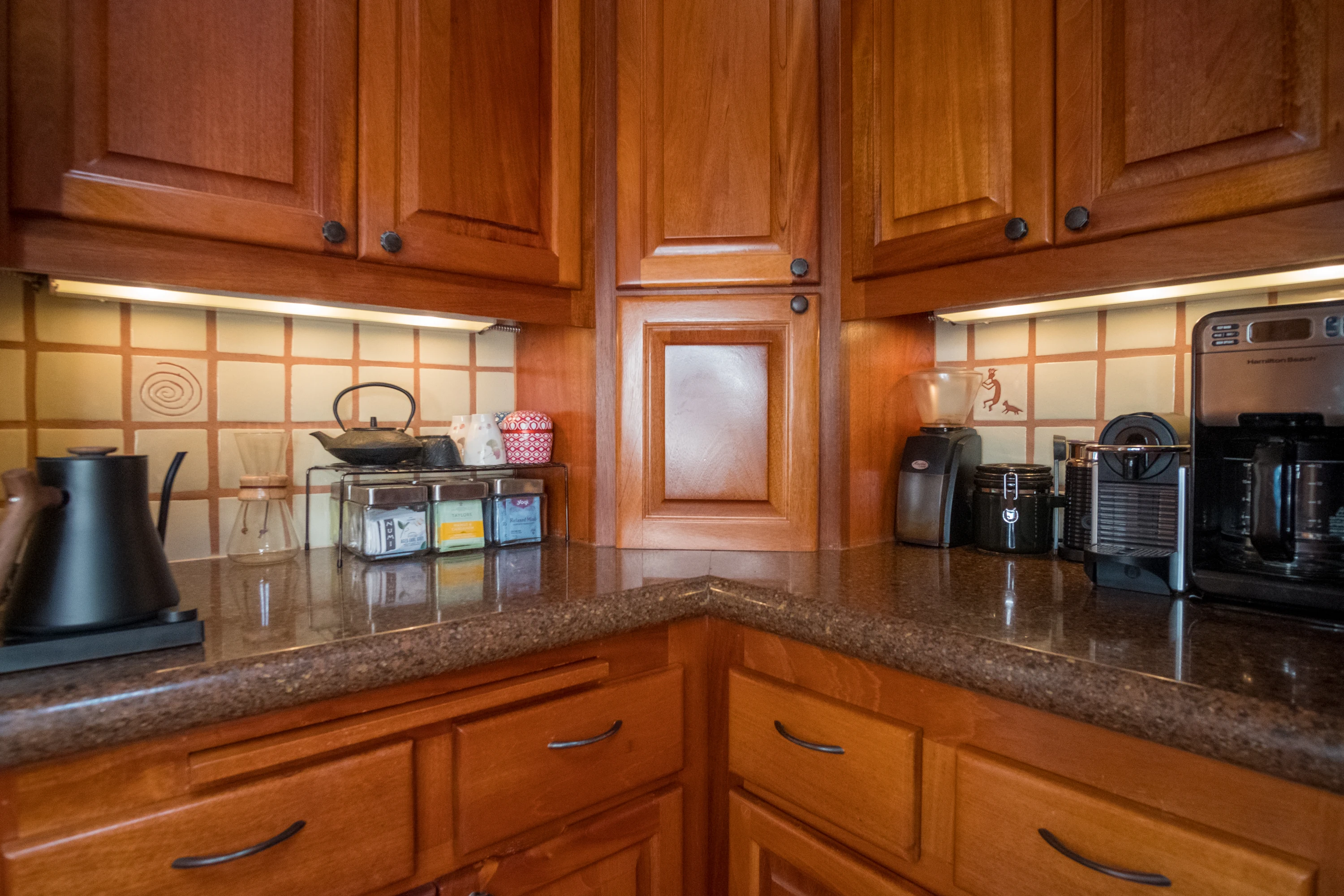 Full kitchen cupboard shot